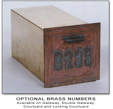 Optional Brass Numbers (Double Gateway)